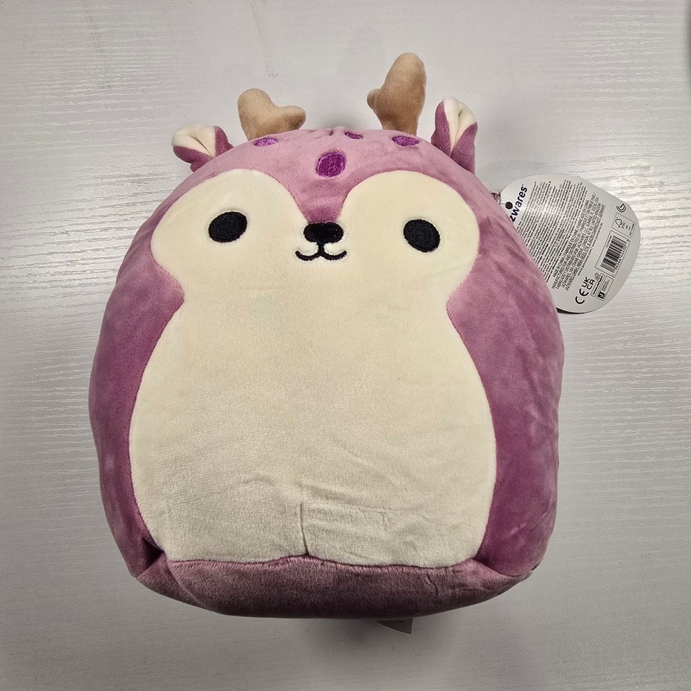 Squishmallows Shantrice Deer Plush Stuffed Animal Purple Spots Antlers Toy